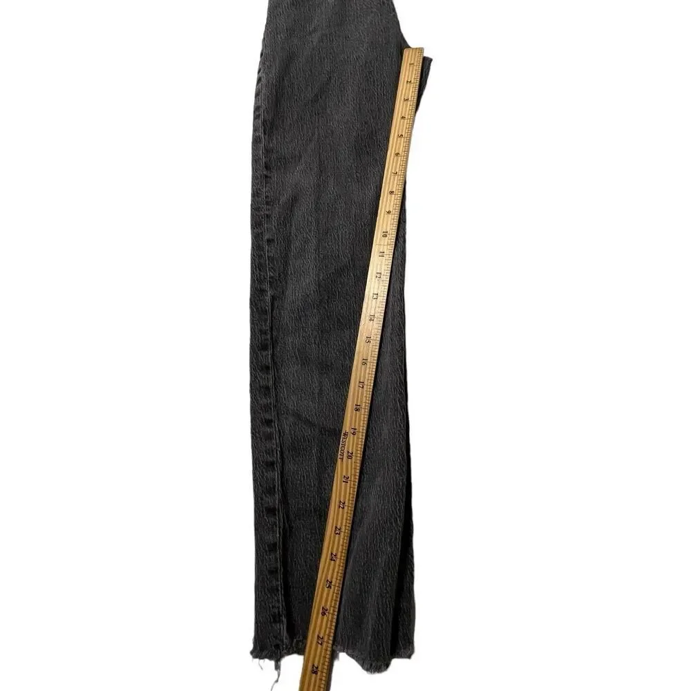 Madewell The‎ Perfect Vintage Straight Jeans Lunar Wash Raw Hem Women’s Size 24